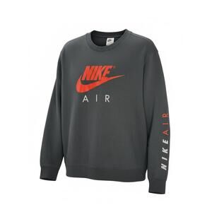 Nike Air Black FLC Crew Sweatshirt Large